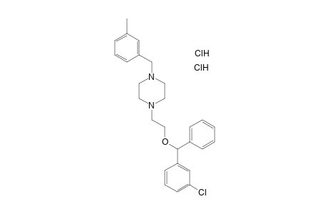 1-[2-(3-CHLOROBENZHYDRYLOXY)ETHYL]-4-(m-METHYLBENZYL)PIPERAZINE, DIHYDROCHLORIDE