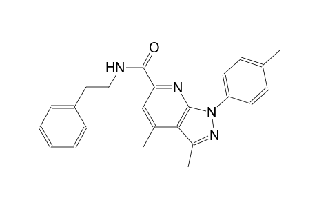 1H-pyrazolo[3,4-b]pyridine-6-carboxamide, 3,4-dimethyl-1-(4-methylphenyl)-N-(2-phenylethyl)-