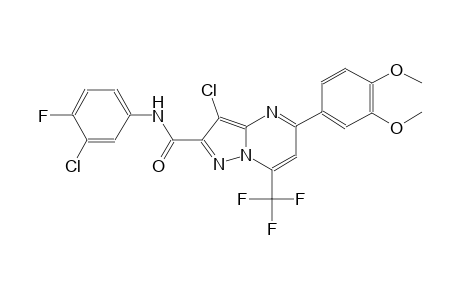 pyrazolo[1,5-a]pyrimidine-2-carboxamide, 3-chloro-N-(3-chloro-4-fluorophenyl)-5-(3,4-dimethoxyphenyl)-7-(trifluoromethyl)-