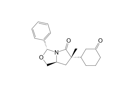 (3R,6S,7aS)-6-(3'-Oxocyclohexyl)-6-methyl-3-phenyl-3H,5H-tetrahydropyrrolo[1,2-c]oxazol-5-one
