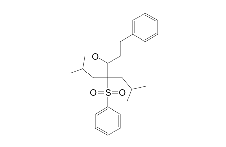 4-ISOBUTYL-6-METHYL-1-PHENYL-4-(PHENYL-SULFONYL)-HEPTAN-3-OL