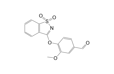 4-[(1,1-dioxido-1,2-benzisothiazol-3-yl)oxy]-3-methoxybenzaldehyde