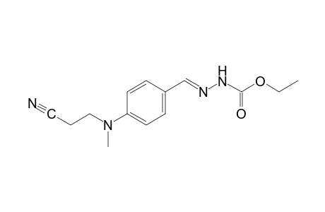 3-{p-[(2-cyanoethyl)methylamino]benzylidene}carbazic acid, ethyl ester