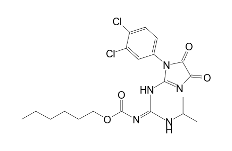 N-[1-(3,4-Dichlorophenyl)-4,5-dioxoimidazolidene-2-yl]-N-isopropyl-N-(hexyloxycarbonyl)-guanidine