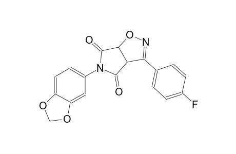 3aH-pyrrolo[3,4-d]isoxazole-4,6(5H,6aH)-dione, 5-(1,3-benzodioxol-5-yl)-3-(4-fluorophenyl)-
