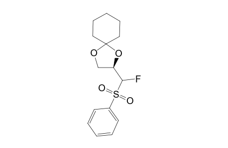 (1R,2S)-4-[FLUORO-(PHENYLSULFONYL)-METHYL]-2-SPIROCYCLOHEXYL-1,3-DIOXOLANE