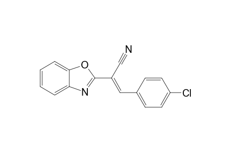 (E)-2-(1,3-Benzoxazol-2-yl)-3-(4-chlorophenyl)acrylonitrile