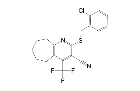 2-[(2-chlorobenzyl)sulfanyl]-4-(trifluoromethyl)-6,7,8,9-tetrahydro-5H-cyclohepta[b]pyridine-3-carbonitrile