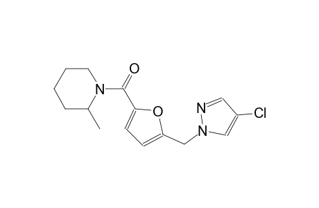 piperidine, 1-[[5-[(4-chloro-1H-pyrazol-1-yl)methyl]-2-furanyl]carbonyl]-2-methyl-
