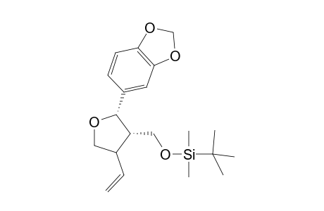 (2S,3S,4RS)-[2-(1,3-Benzodioxol-5-yl)-4-vinyltetrahydrofuran-3-yl]methoxy](1,1-dimethylethyl)dimethylsilane
