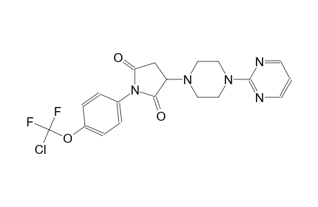1-[4-[chloranyl-bis(fluoranyl)methoxy]phenyl]-3-(4-pyrimidin-2-ylpiperazin-1-yl)pyrrolidine-2,5-dione
