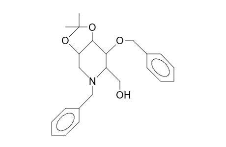 N,4-O-Dibenzyl-1,5-dideoxy-1,5-imino-2,3-O-isopropylidene-L-mannitol