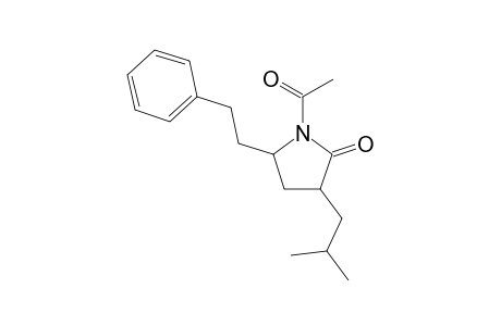 1-Acetyl-3-isobutyl-2-oxo-5-(2-phenylethyl)pyrrolidine