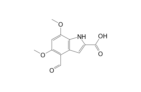 4-formyl-5,7-dimethoxy-1H-indole-2-carboxylic acid