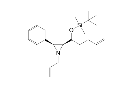 cis-1-Allyl-2-(1-tert-butyldimethylsilyloxy-4-pentenyl)-3-phenylaziridine isomer