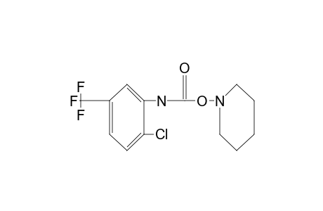 2-chloro-5-(trifluoromethyl)carbanilic acid, O-piperidino derivative