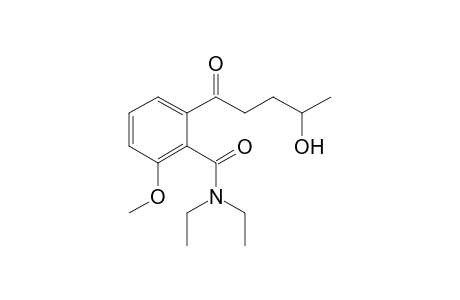 N,N-diethyl-2-(4-hydroxy-1-oxopentyl)-6-methoxybenzamide