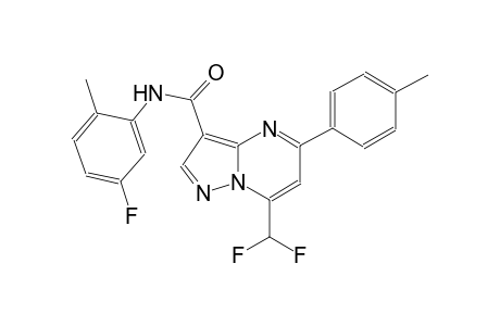 7-(difluoromethyl)-N-(5-fluoro-2-methylphenyl)-5-(4-methylphenyl)pyrazolo[1,5-a]pyrimidine-3-carboxamide