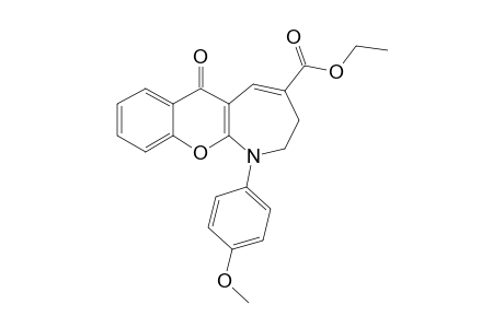 N-PARA-METHOXYPHENYL-2,3-DIHYDRO-4-ETHOXYCARBONYL-CHROMANO-[2,3-B]-AZEPINE-6-ONE