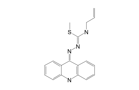 S-METHYL-1-(9,10-DIHYDROACRIDIN-9-YLIDENE)-4-ALLYL-ISOTHIOSEMICARBAZIDE;MAJOR-ISOMER