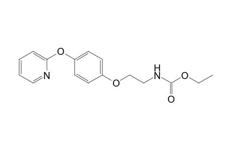 Carbamic acid, [2-[4-(2-pyridinyloxy)phenoxy]ethyl]-, ethyl ester
