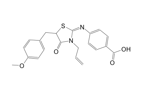 benzoic acid, 4-[[(2E)-5-[(4-methoxyphenyl)methyl]-4-oxo-3-(2-propenyl)thiazolidinylidene]amino]-