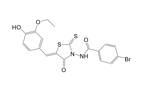 benzamide, 4-bromo-N-[(5Z)-5-[(3-ethoxy-4-hydroxyphenyl)methylene]-4-oxo-2-thioxothiazolidinyl]-