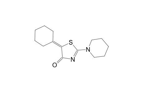 5-cyclohexylidene-2-(1-piperidinyl)-1,3-thiazol-4(5H)-one