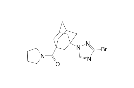 3-bromo-1-[3-(1-pyrrolidinylcarbonyl)-1-adamantyl]-1H-1,2,4-triazole