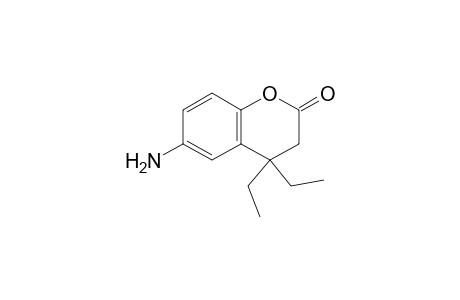6-Amino-4,4-diethylchroman-2-one