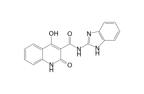 1,2-Dihydroquinoline-3-carboxamide, 4-hydroxy-2-oxo-N-(1H-benzoimidazol-2-yl)-