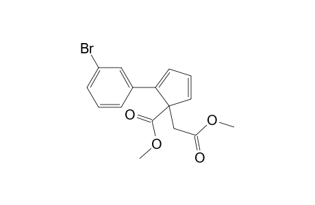 Methyl 2-(3-bromophenyl)-1-(2-methoxy-2-oxoethyl)cyclopenta-2,4-dienecarboxylate