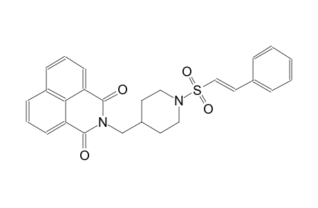 2-[(1-{[(E)-2-phenylethenyl]sulfonyl}-4-piperidinyl)methyl]-1H-benzo[de]isoquinoline-1,3(2H)-dione