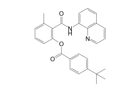 3-Methyl-2-(quinolin-8-ylcarbamoyl)phenyl 4-(tert-butyl)benzoate