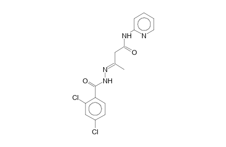 (3E)-3-[(2,4-Dichlorobenzoyl)hydrazono]-N-(2-pyridinyl)butanamide