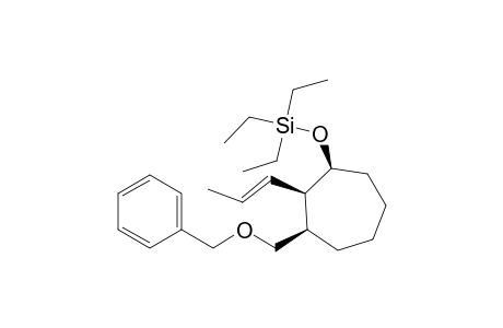 (1R*,2R*,3S*)-1-(Benzyloxymethyl)-2-[(E)-1'-propenyl]-3-[(triethylsilyl)oxy]-cycloheptane