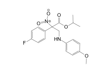 Isopropyl 2-(4-fluorophenyl)-3-(4-methoxyphenylamino)-2-nitropropanoate