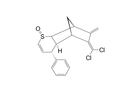 6-PHENYL-9-DICHLOROMETHYLENE-10-METHYLENE-3-THIATRICYCLO-[6.2.1.0-(2.7)]-UNDEC-4-ENE-3-OXIDE