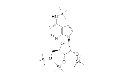 7-[(2R,3R,4R,5R)-3,4-bis(trimethylsilyloxy)-5-(trimethylsilyloxymethyl)-2-oxolanyl]-N-trimethylsilyl-4-pyrrolo[2,3-d]pyrimidinamine