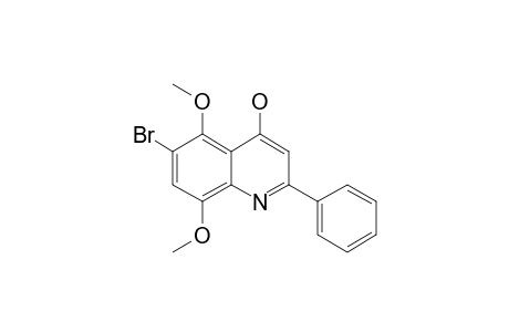6-BROMO-4-HYDROXY-5,8-DIMETHOXY-2-PHENYLQUINOLINE