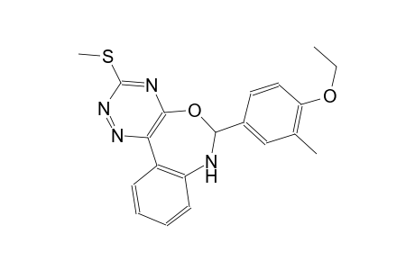 ethyl 2-methyl-4-[3-(methylsulfanyl)-6,7-dihydro[1,2,4]triazino[5,6-d][3,1]benzoxazepin-6-yl]phenyl ether