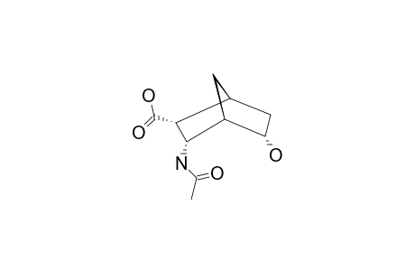 (1S*,2R*,3S*,4S*,5R*)-3-ACETYLAMINO-5-HYDROXYBICYCLO-[2.2.1]-HEPTANE-2-CARBOXYLIC-ACID