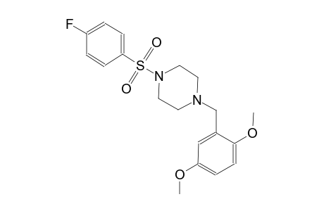 piperazine, 1-[(2,5-dimethoxyphenyl)methyl]-4-[(4-fluorophenyl)sulfonyl]-