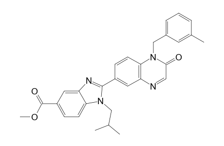 1-Isobutyl-2-[1-(3-methyl-benzyl)-2-oxo-1,2-dihydro-quinoxalin-6-yl]-1H-benzoimidazole-5-carboxylic acid methyl ester