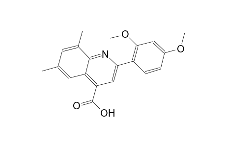 2-(2,4-dimethoxyphenyl)-6,8-dimethyl-4-quinolinecarboxylic acid