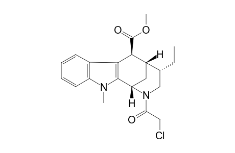 METHYL-2-(CHLOROACETYL)-4-ALPHA-ETHYL-11-METHYL-1,2,3,4,5,6-HEXAHYDRO-1,5-METHANOAZOCINO-[3,4-B]-INDOLE-6-BETA-CARBOXYLATE