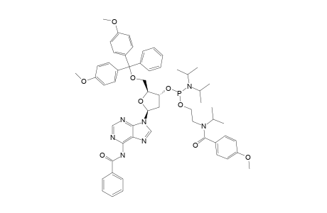 #65;N6-BENZOYL-5'-O-(4,4'-DIMETHOXYTRITYL)-3'-O-(N,N-DIISOPROPYLAMINO)-[2-[N-ISOPROPYL-N-(4-METHOXYBENZOYL)-AMINO]-ETHOXY]-PHOSPHINYL-2'-DEOXYADENOSINE;FAST-DI