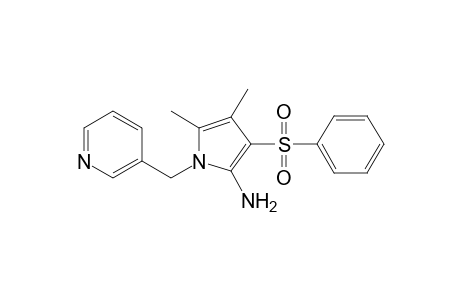 1H-Pyrrol-2-amine, 4,5-dimethyl-3-(phenylsulfonyl)-1-(3-pyridinylmethyl)-