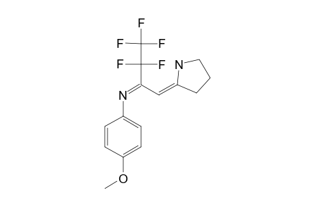 N(2)-(4-METHOXYPHENYL)-1-(2-PYRROLIDINYLIDENE)-3,3,4,4,4-PENTAFLUORO-2-BUTANIMINE