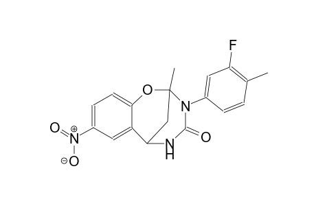 10-(3-fluoro-4-methylphenyl)-9-methyl-4-nitro-8-oxa-10,12-diazatricyclo[7.3.1.0²,⁷]trideca-2,4,6-trien-11-one